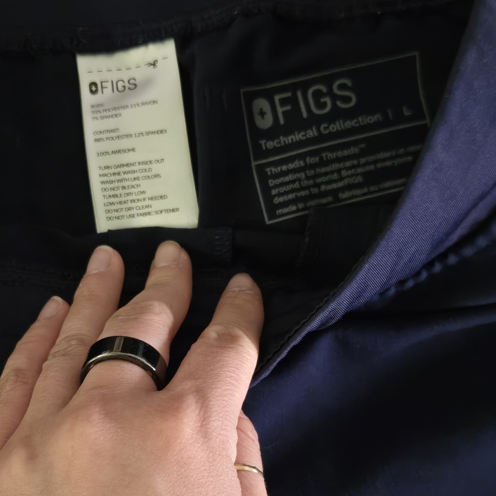 Figs Navy Blue Technical Collection Pants